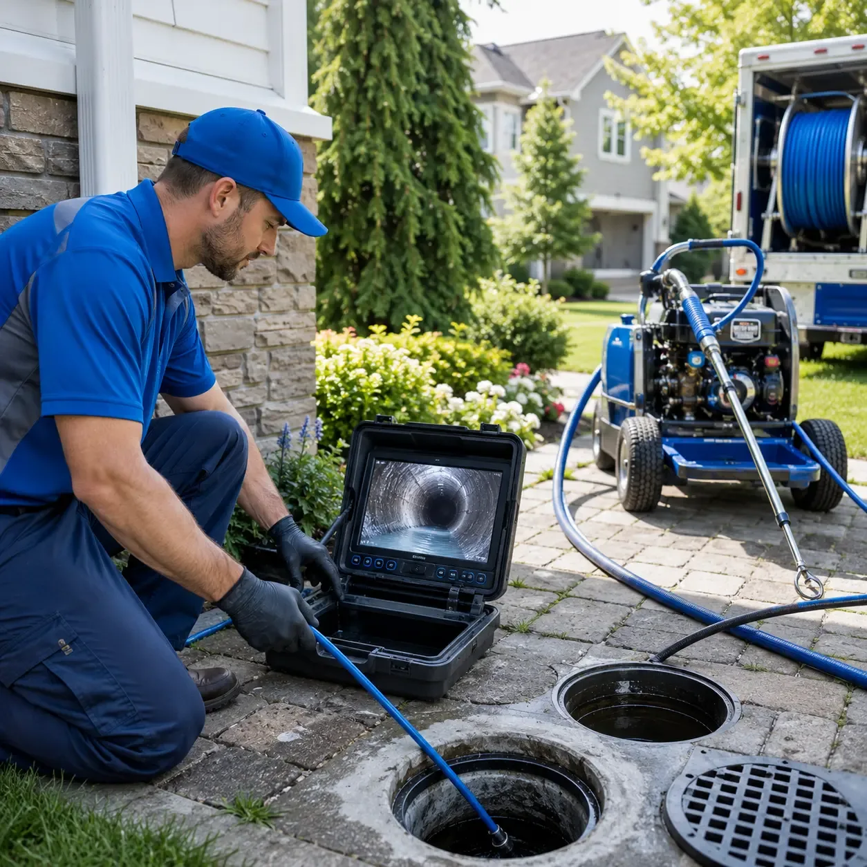 Outdoor drain cleaning professionals serving Dresden, ME