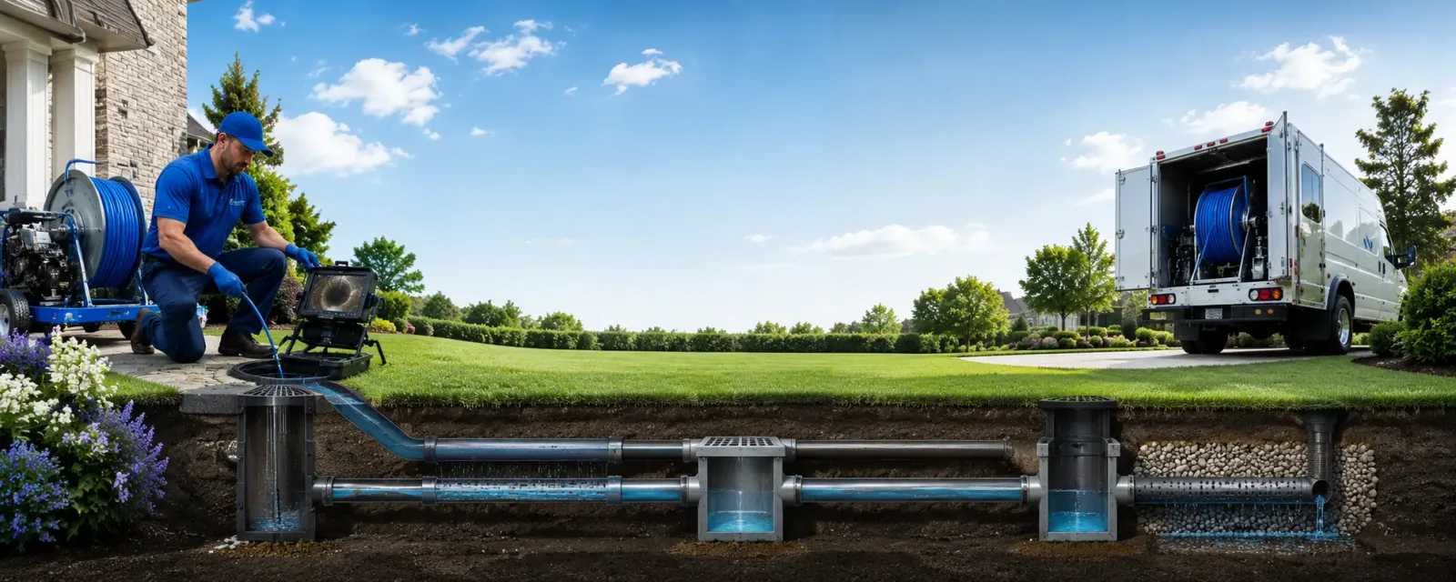 Outdoor drain cleaning information for Dresden, ME
